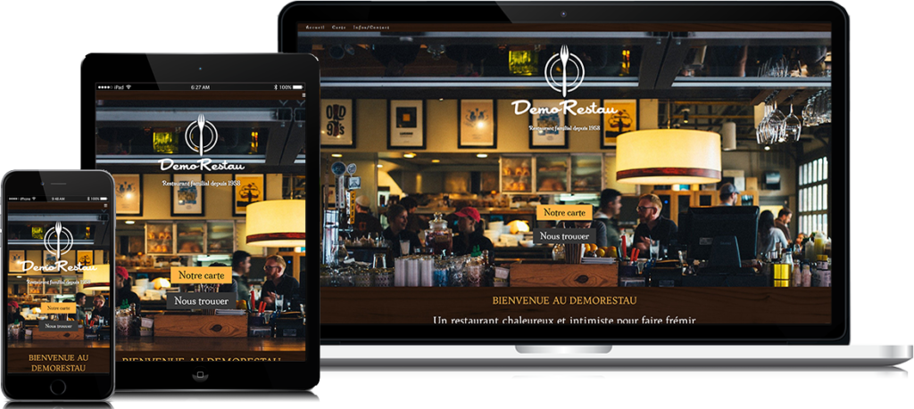Site de démonstration réalisé par notre équipe : Demo-restau