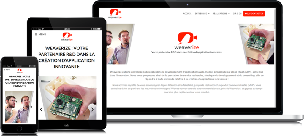 site de démonstration : Weaverize.fr